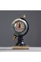 World Map Globe with Nostalgic Vintage Clock Decorative Ancient Collectible Creative Gift Art - 6