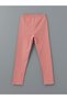 Lcw Eco Pink Crew Neck Printed Girls' T-Shirt and Leggings - 3