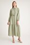 Robasi Fisto Detailed Gathered Waist Long Dress ÇAĞLA 9494-E - 5