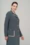 Men's Collar Bag Pocket Epaulet and Garni Detailed Lined Top Coat HAKI 6577 - 5