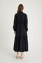 Robe Scallop Detailed Gathered Waist Long Dress BLACK 9494-E - 6