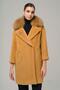 Removable Fur Embellishment and Pearl Detail Plush Coat Kamel 3959-Tk - 3