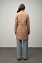 Double-Breasted Waist-Tied Coat Kamel 3058 - 7