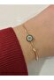 Clamp Evil Eye Bead Zircon Stone Bracelet - 4