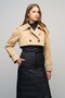 Quilted Combination Water-Repellent Trench Coat Kamel 6619 - 7