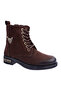 Merdane Boot Genuine Leather Brown Washed Nubuck Outdoor Women's Boots - 2