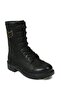 Waiter Boot Genuine Leather Black Washed Nubuck Outdoor Women's Boots - 2