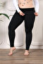 Large Size Thick Winter Plush Black Recovery Thermal Leggings (Suitable for up to 200 kg) - 3