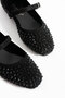 Stone Women's Ballet Shoes with Buckle - 6
