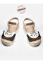 Gold Cat 3D Glittery Girls' Sandals - 2