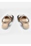 Gold Cat 3D Glittery Girls' Sandals - 6