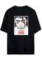 Scarface-Tony Montana Design Oversized Cotton Black T-Shirt
