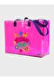 Pink Pvc Printed Beach Bag - 2