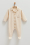 Baby Boy Overalls Natural Palm Series (1-3, 3-6 Months with Booties, 6-9, 9-12 Months Without Booties) - 2