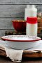 36 cm 4.5 Liter Enamel Basin for Whipping and Mixing, Dough Basin. Meyvelik. Dowry. Big Bowl - 2