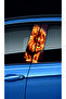Car Door Post Cover Foil (Right Left Set) (2 Pieces) - 22X52 cm