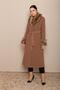 Men's Faux Fur Collar and Sleeve Trimmed Mid-Length Coat Taba 3636 - 2