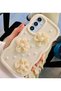 Samsung Galaxy A25 Compatible Tulle Flower Design Silicone Case with Toy - 5