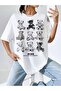 Unisex Stylish Comfortable Oversize Cotton Crew Neck T-Shirt with Special Design Code 14689 - 6