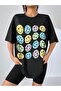 Unisex Stylish Comfortable Oversize Cotton Crew Neck T-Shirt with Special Design Code 26363 - 4