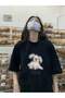 Unisex Stylish Comfortable Oversize Cotton Crew Neck T-Shirt with Special Design Code 31714 - 3