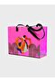 Pink Pvc Printed Beach Bag - 2