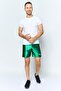 Men Sportswear Fit Drawstring Running Shorts, Green - 2