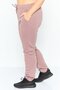 Women Sportswear Fit Embroidered Outdoor Sweatpants, Old Rose - 3