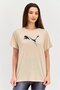 Women Relaxed Fit Short Sleeves Training T-shirt, Beige