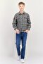 Men Plaid Jacket Shirt, Multicolor - 4