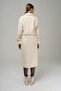 Low Sleeve Oversize Coat with Snap Snap Closure Sleeve Placket EKRU 3933 - 7
