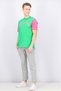 Men Sportswear Fit Short Sleeve Outdoor T-shirt, Green - 2