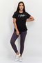 Women Sportswear Fit Short Sleeves Running T-Shirt, Black - 2