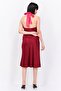 Women Plain Midi Dress, Maroon - 4