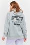 Women Sportswear Fit Long Sleeves Outdoor Sweatshirt, Grey - 4