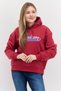 Women Brand Long Long Sleeve Hoodies, Maroon