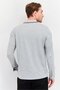 Men Slim Fit Embroidered Long Sleeves Polo, Grey - 4