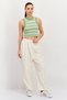 Women Sportswear Fit Sleeveless Outdoor Top, Green - 3