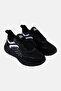 Men Lace Up Running Shoes, Black