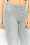 Women Slandy Super Skiny Washed Stretchable Jeans, Light Grey - 3