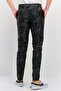 Men Classic Fit Allover Print Straight Leg Pants, Dark Grey - 3
