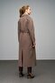 Reglan Sleeve Snap Closure Maxi Coat Latte 3063-Y - 7