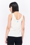 Women Sportswear Fit Sleeveless Outdoor Tank Top, Cream - 3