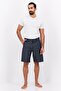 Men Brand Logo Beach Shorts, Grey - 4