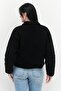 Women Brand Logo Sherpa Jacket, Black - 3