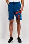 Men Deadpool Basic Shorts, Teal Blue