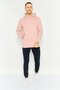 Men Sportswear Fit Long Sleeves Outdoor Hoodie, Pink - 3