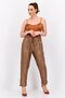 Women Regular Fit Sequin Straight Pants, Rust Brown - 4