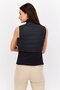 Women Sportswear Fit Sleeveless Outdoor Vest Jacket, Black - 3