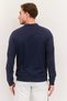 Men Sportswear Fit Long Sleeve Outdoor Sweatshirt, Navy - 3